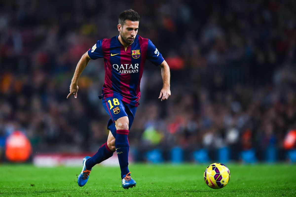 Jordi Alba in action for FC Barcelona 