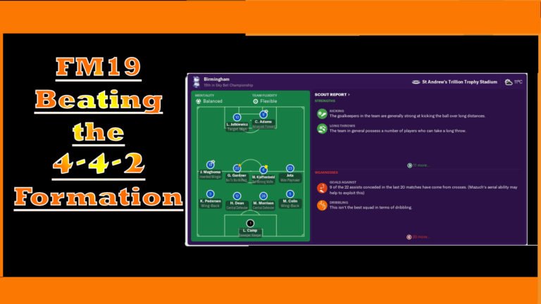 How to Beat the 4-4-2 Formation in FM19
