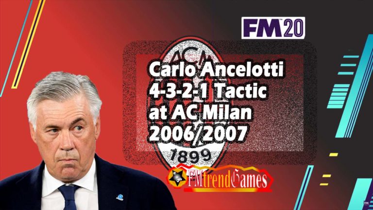 Carlo Ancelotti 2006 Christmas Tree Tactic in FM20
