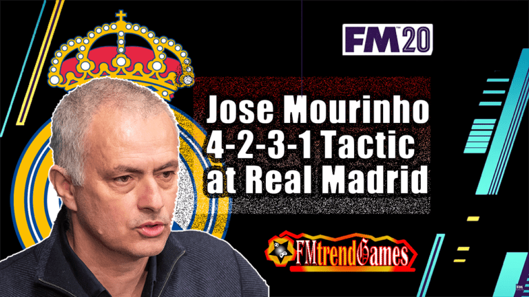 Jose Mourinho Fluid Counter-Attacking Tactic at Real Madrid: FM20 Tactics