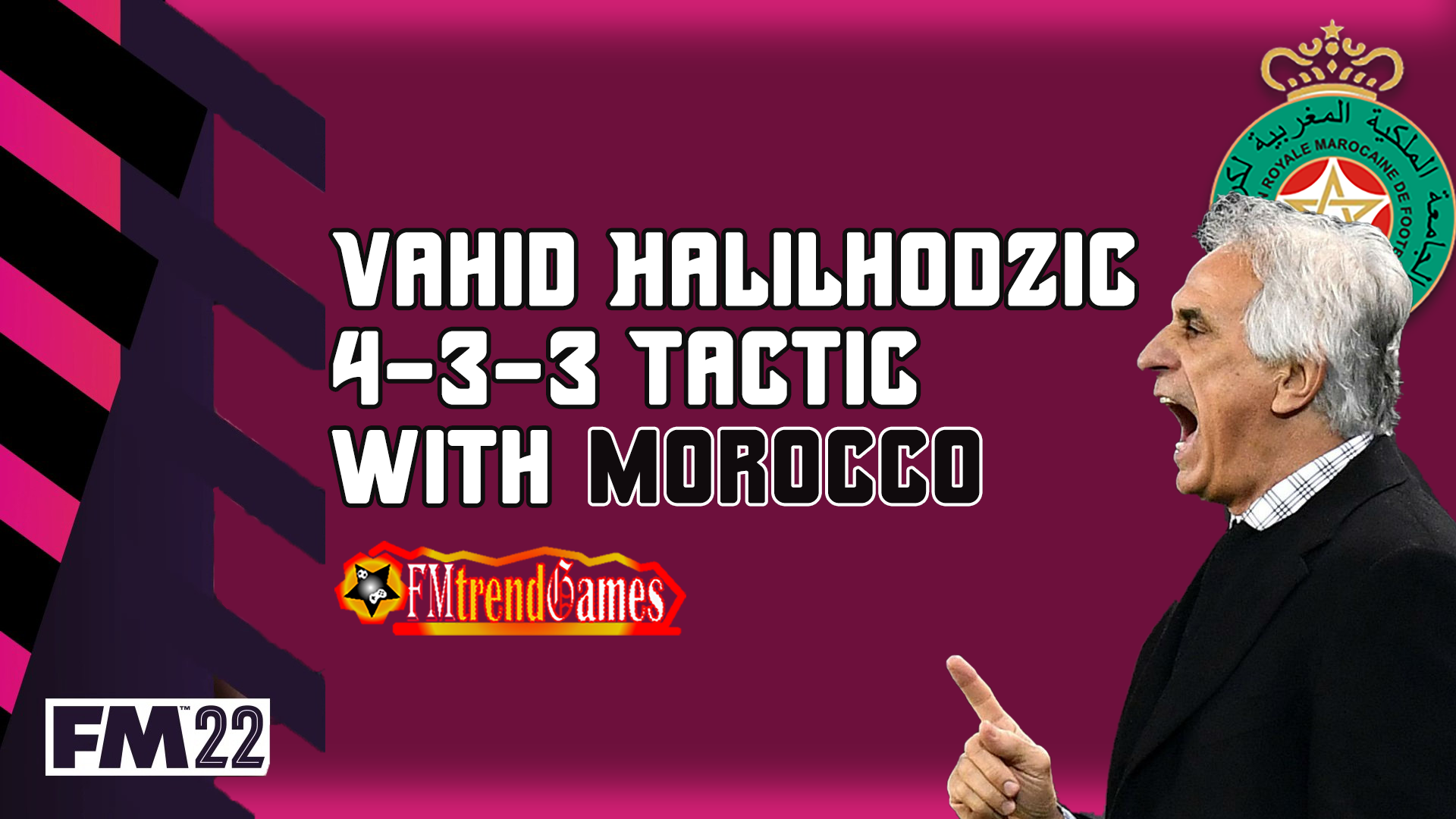 Vahid Halilhodzic 4-3-3 Morocco Tactics