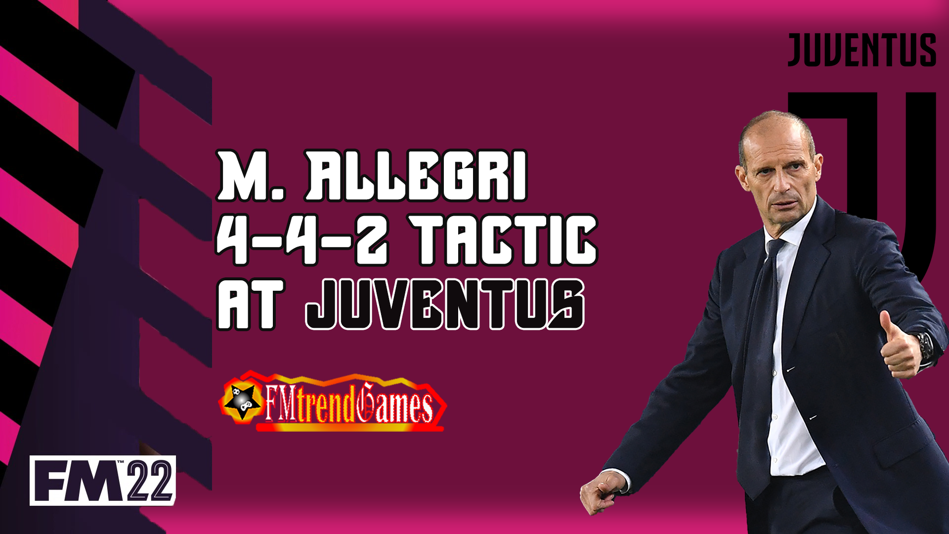 Juventus 21/22 Massimiliano Allegri's 4-4-2 - Football Manager 2022 Mobile  - FMM Vibe