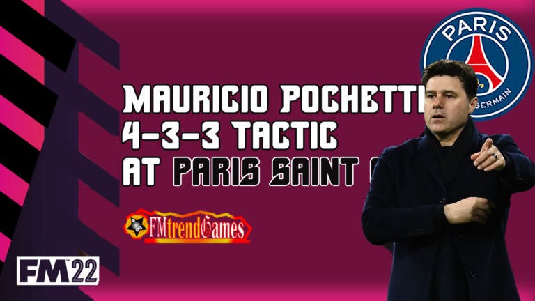 Mauricio Pochettino 4-3-3 PSG Tactic