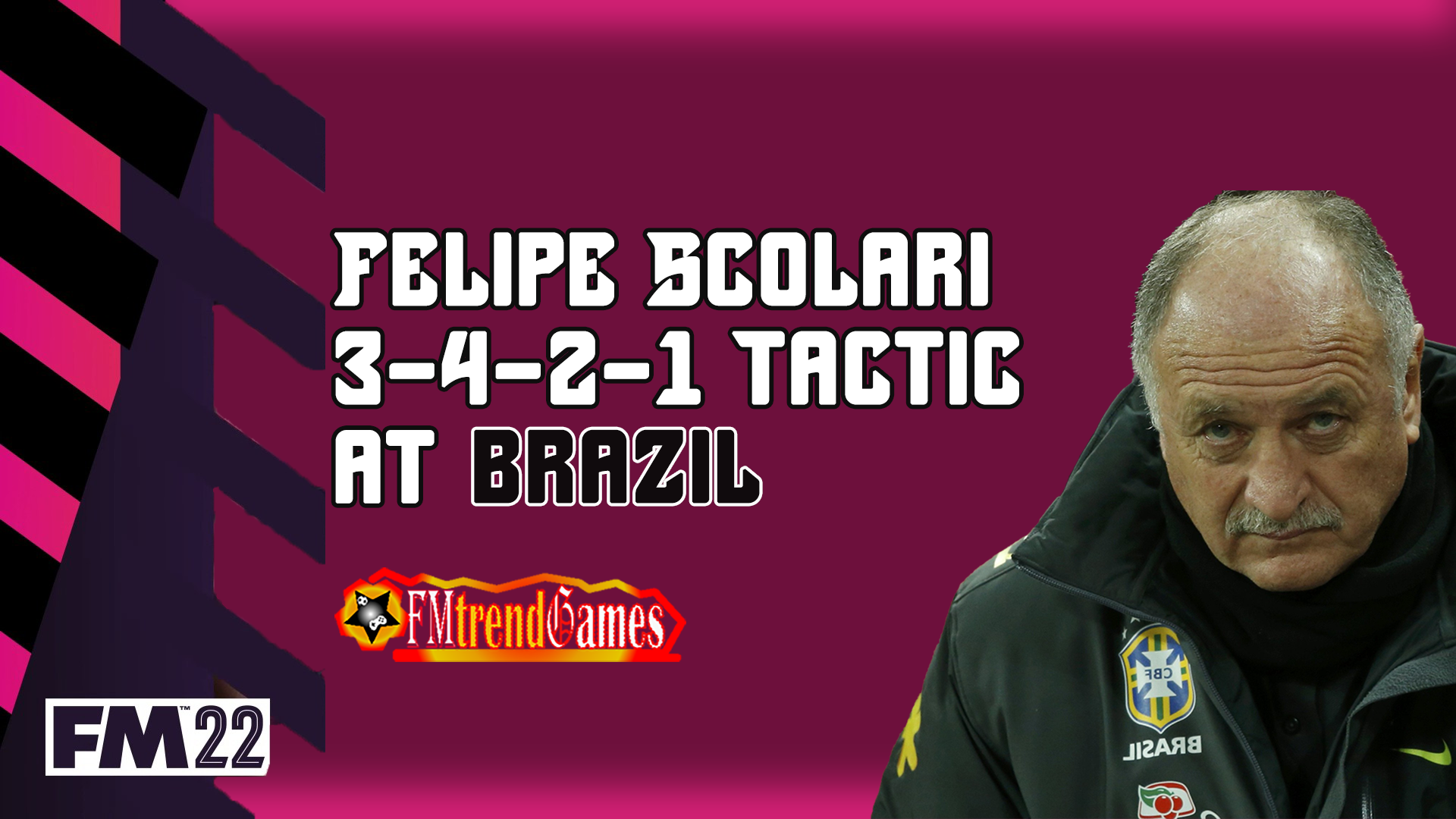 Felipe Scolari 3-4-2-1 Brazil Tactic