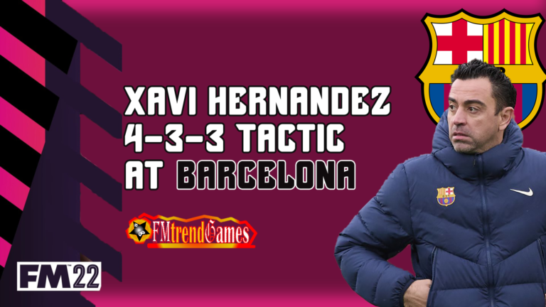 Xavi 433 Tactic at Barcelona FM22