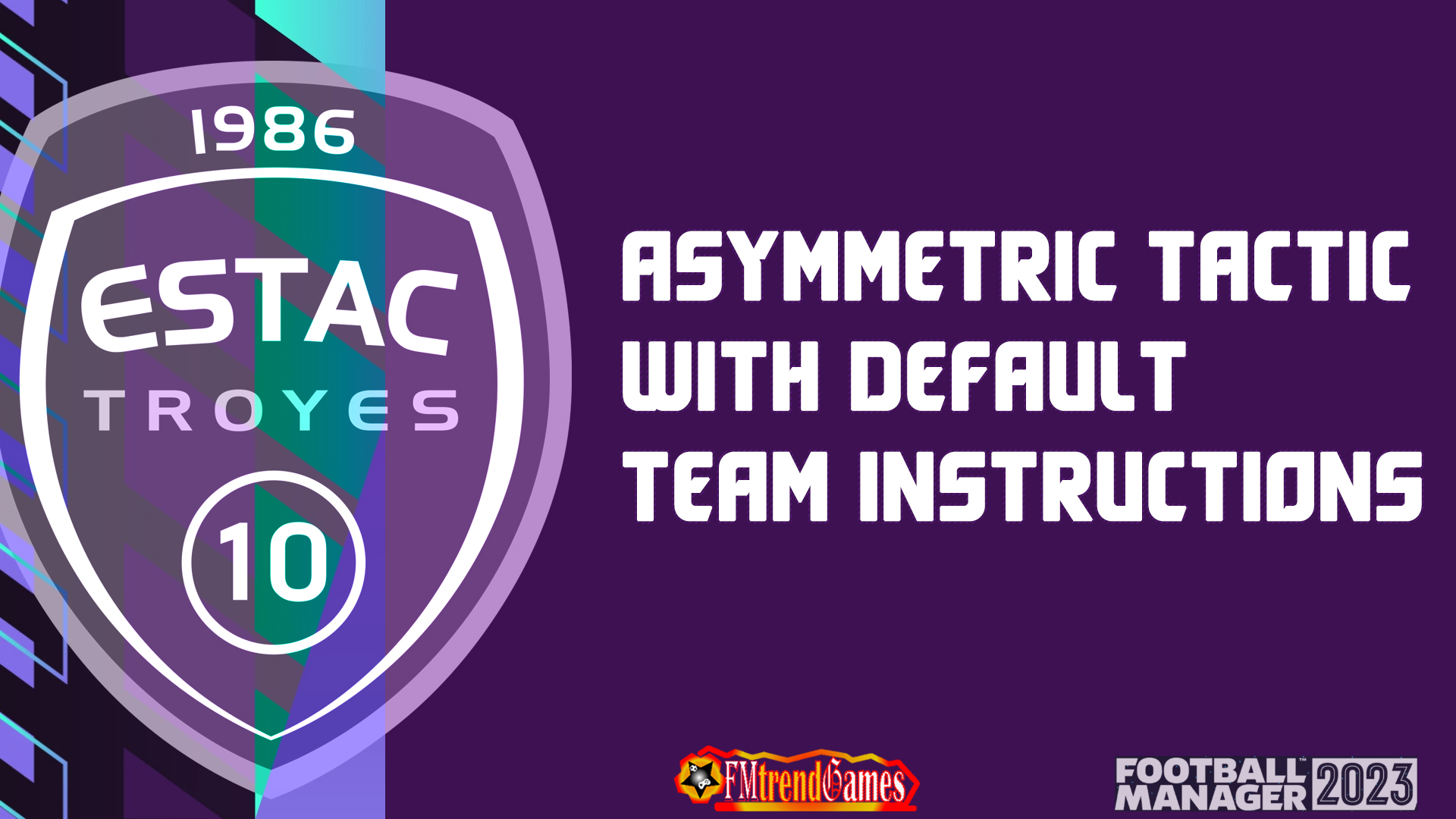 Custom 4-2-3-1 Asymmetric Tactic with Default Team Instructions
