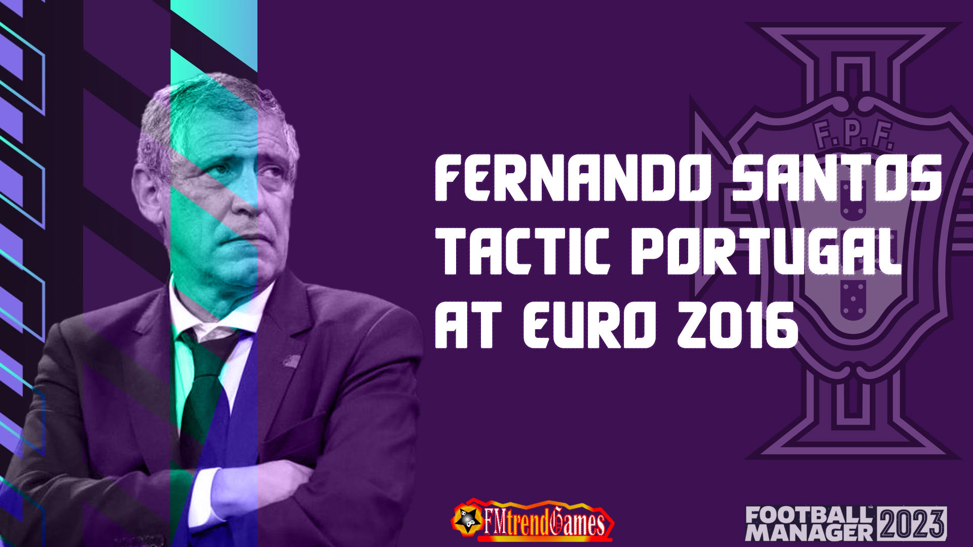 Fernando Santos 4-4-2 Diamond Tactic with Portugal at Euro 2016