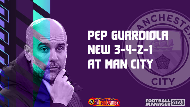 New Pep Guardiola 3-4-2-1 Tactic with Man City | FM23 2023-24 Season
