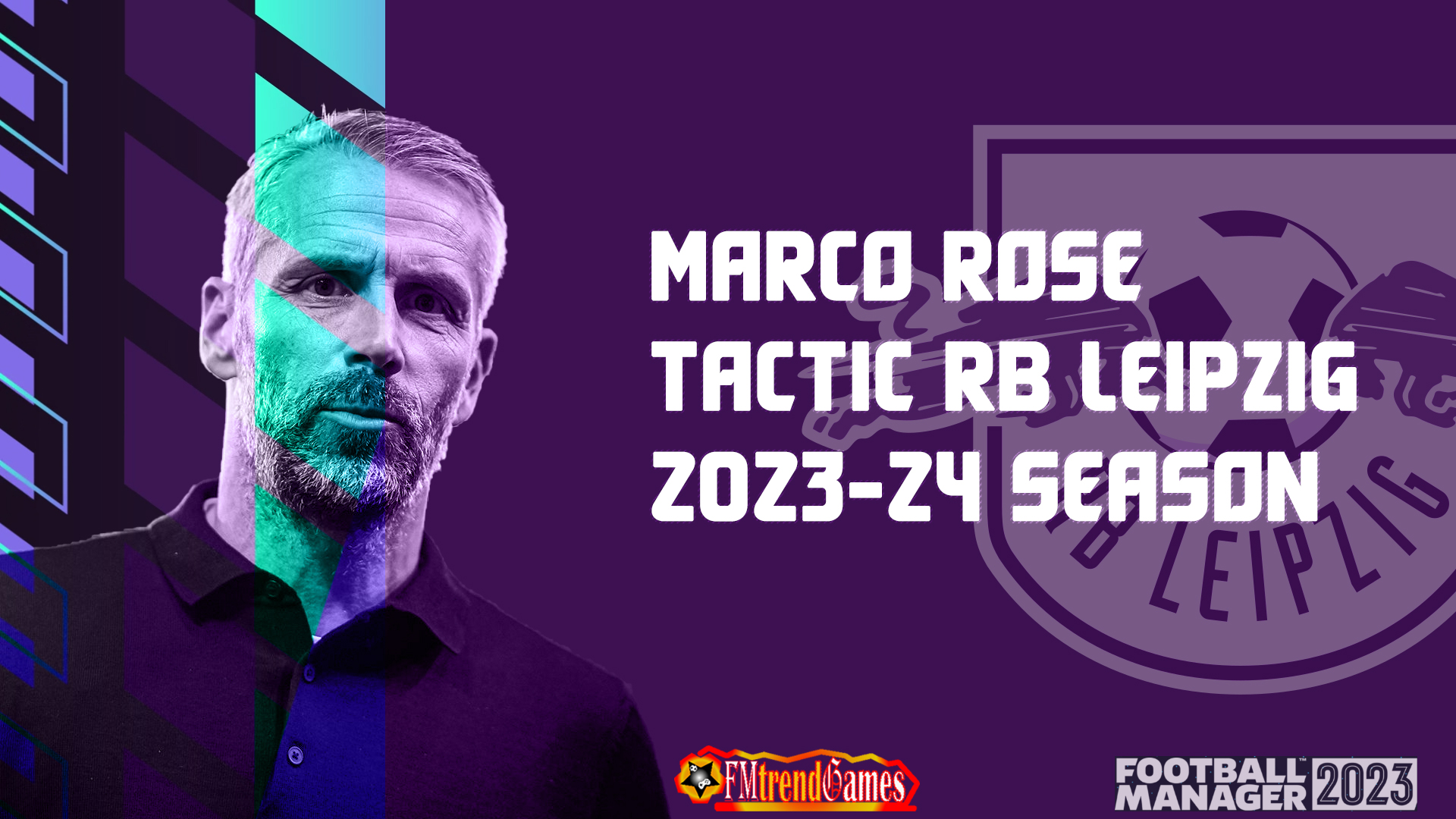 Marco Rose 4-2-2-2 Tactic with RB Leipzig fm23 ]2023-24 season