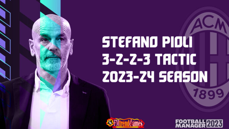 Stefano Pioli 3-2-2-3 Tactic with AC Milan | FM23 2023-24 Season