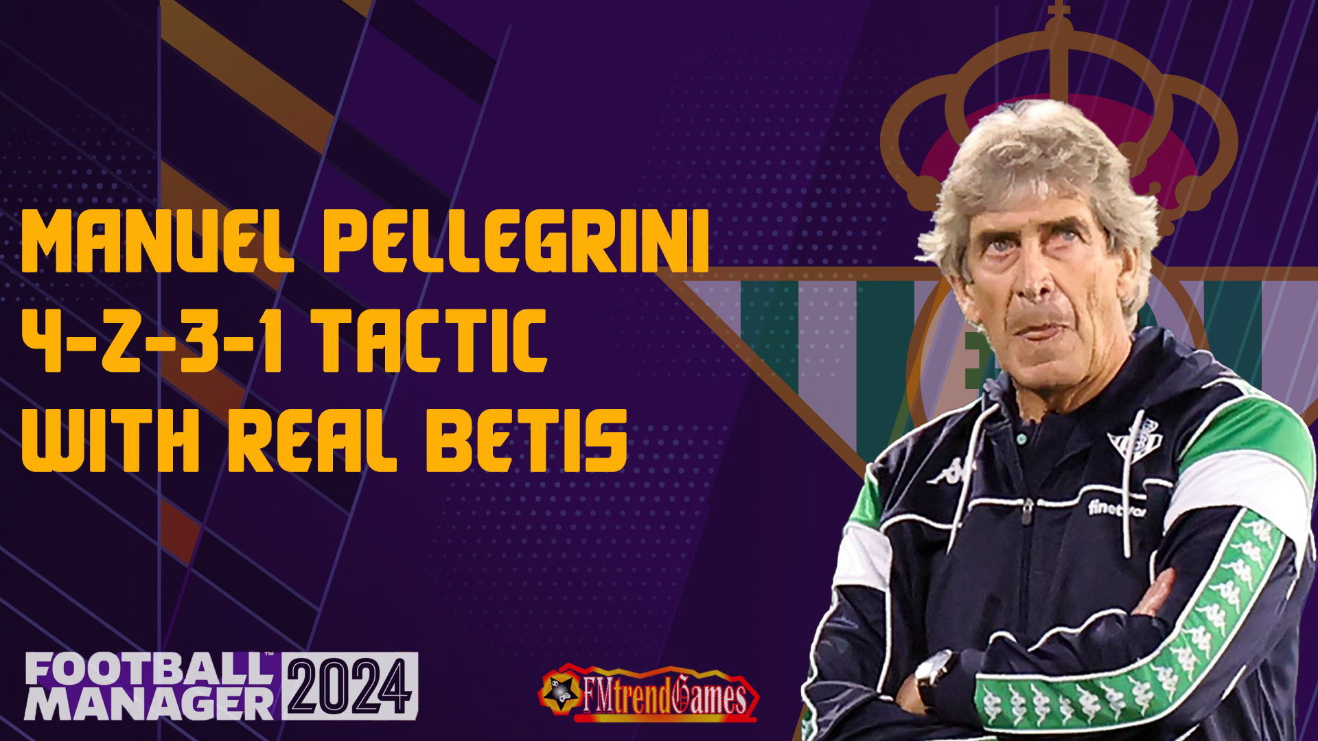 FM24 Manuel Pellegrini Tactic with Real Betis