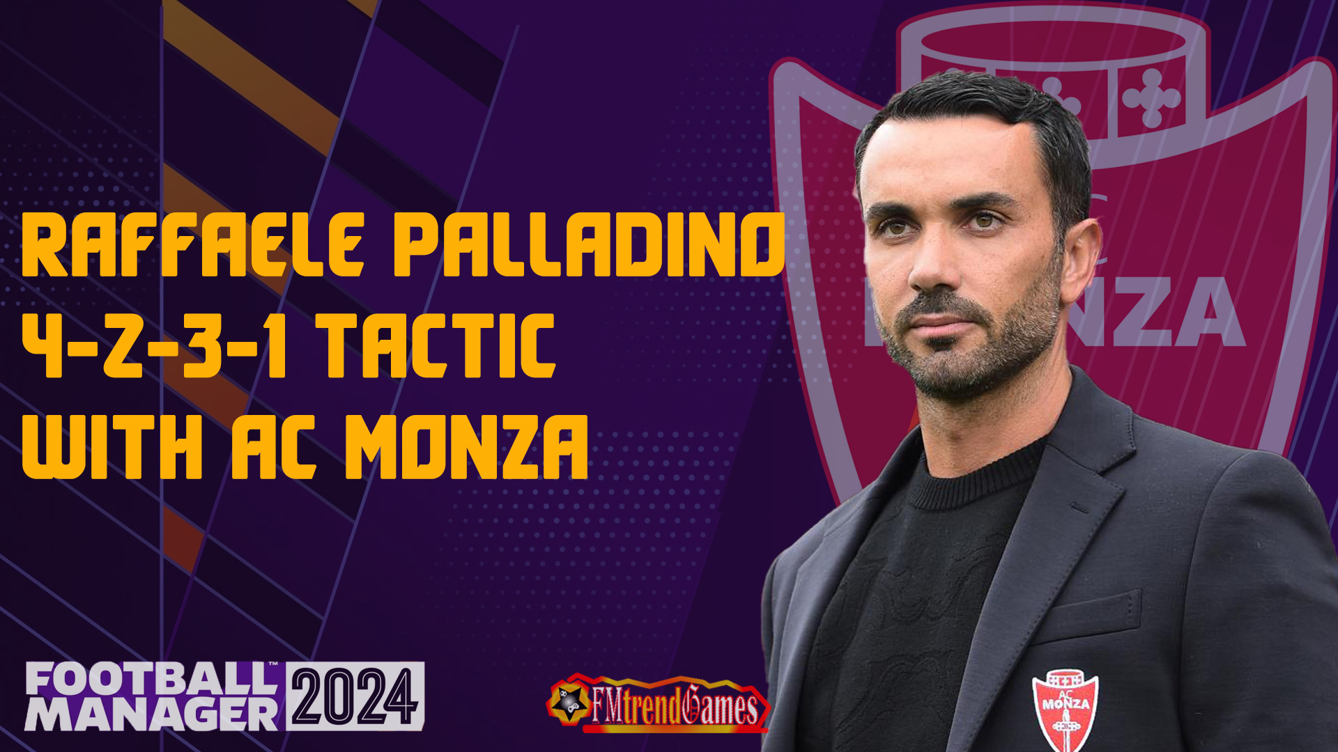 FM24 Raffaele Palladino 4-2-3-1 Tactic with AC Monza