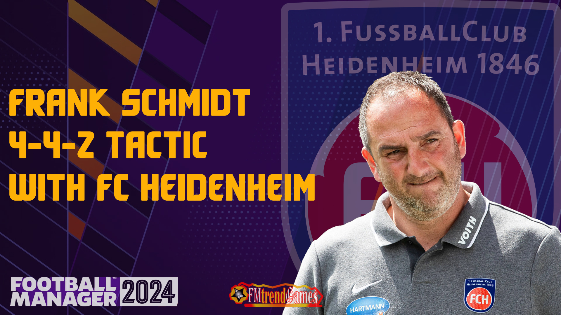 FM24 Frank Schmidt Tactic with FC Heidenheim