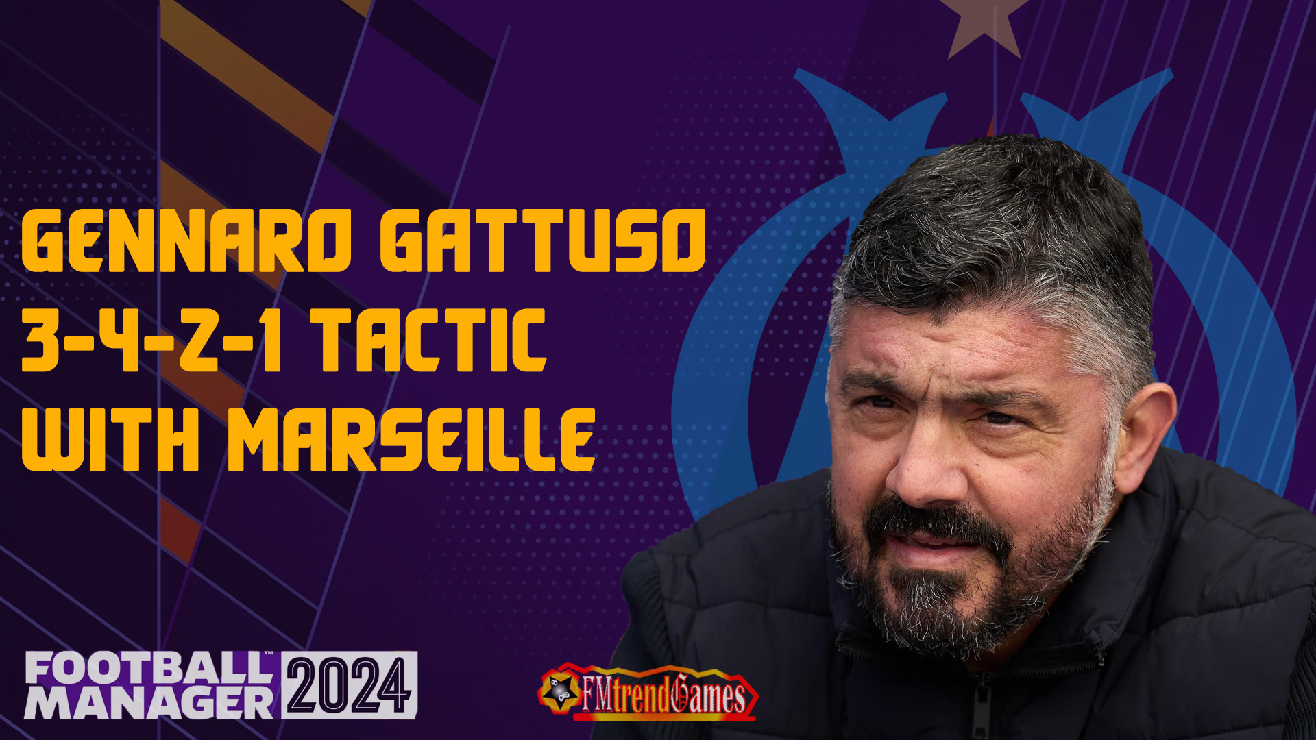 FM24 Gennaro Gattuso Tactic with Olympique de Marseille