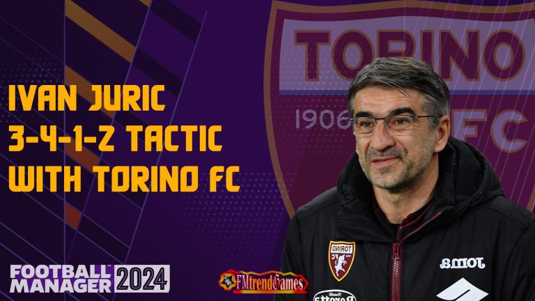 FM24 Ivan Jurić 3-4-1-2 Tactic with Torino FC
