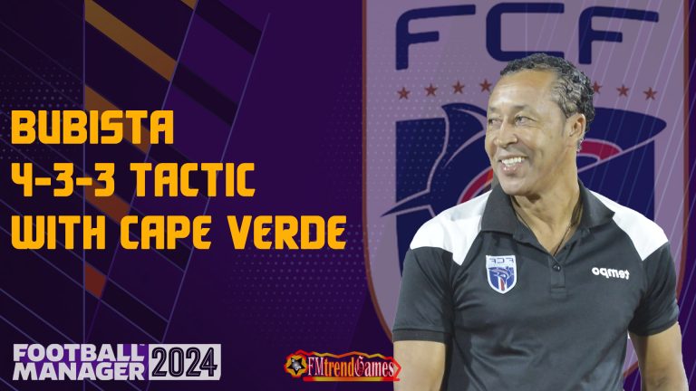 FM24 Bubista 4-3-3 Tactic with Cape Verde | AFCON 2023