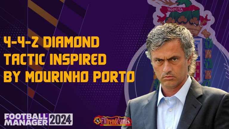 FM24 4-4-2 Diamond Tactic Inspired by Mourinho Porto Tactic 2004