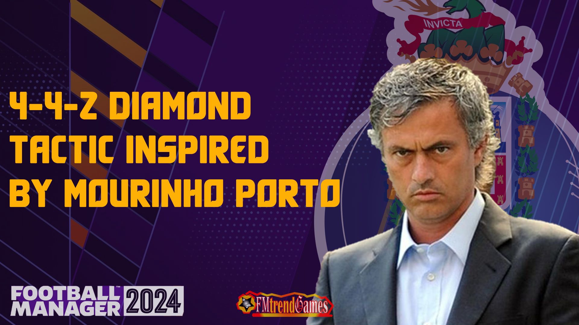 FM24 4-4-2 Diamond Tactic Inspired by Mourinho Porto