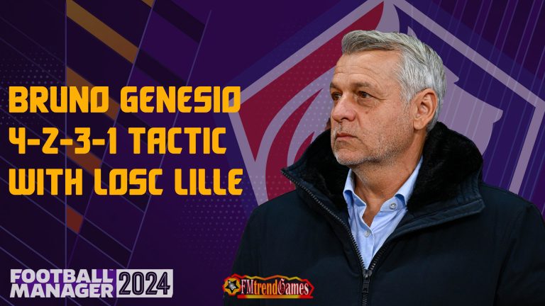 Bruno Genesio 4-2-3-1 Tactic with Losc Lille