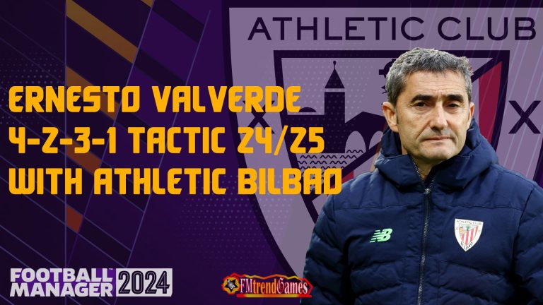 Ernesto Valverde 4-2-3-1 with Athletic Bilbao 24-25 Season