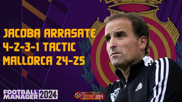 Jacoba Arrasate 4-2-3-1 Tactic with Mallorca 24-25