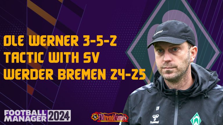 Ole Werner 3-5-2 Tactic with SV Werder Bremen 24-25