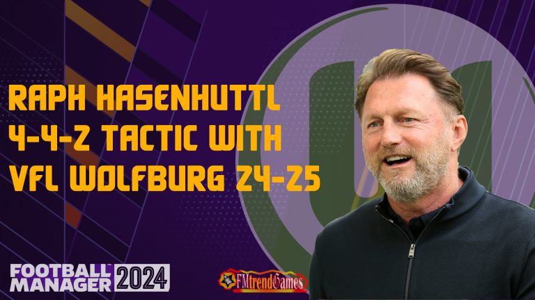 Raph Hasenhuttl 4-4-2 Tactic with VFL Wolfburg 24-25