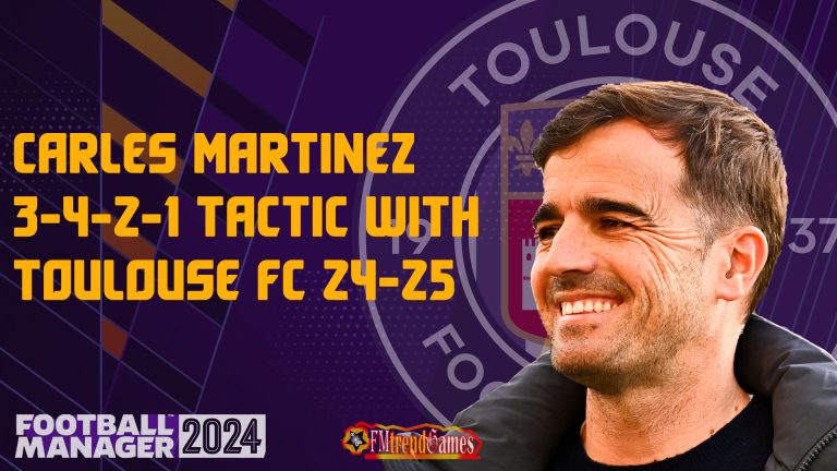 Carles Martinez 3-4-2-1 Tactic with Toulouse FC 24-25