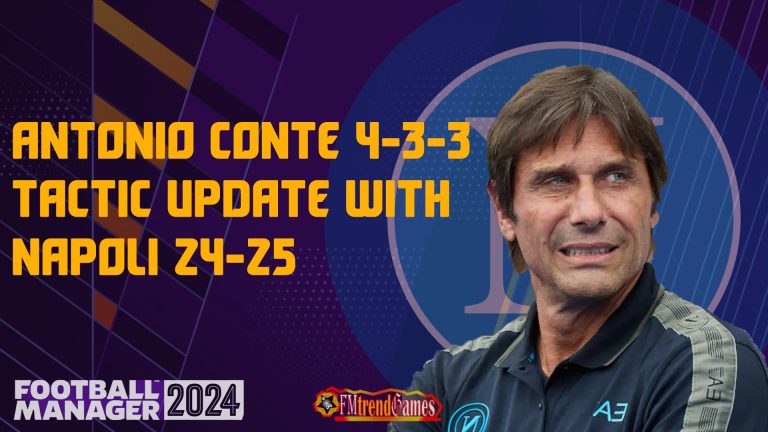 Antonio Conte 4-3-3 Tactic Update with Napoli 24-25