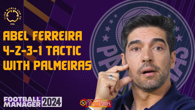 Abel Ferreira 4-2-3-1 Tactic with Palmeiras