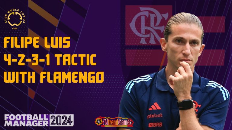 Filipe Luis 4-2-3-1 Tactic with Flamengo