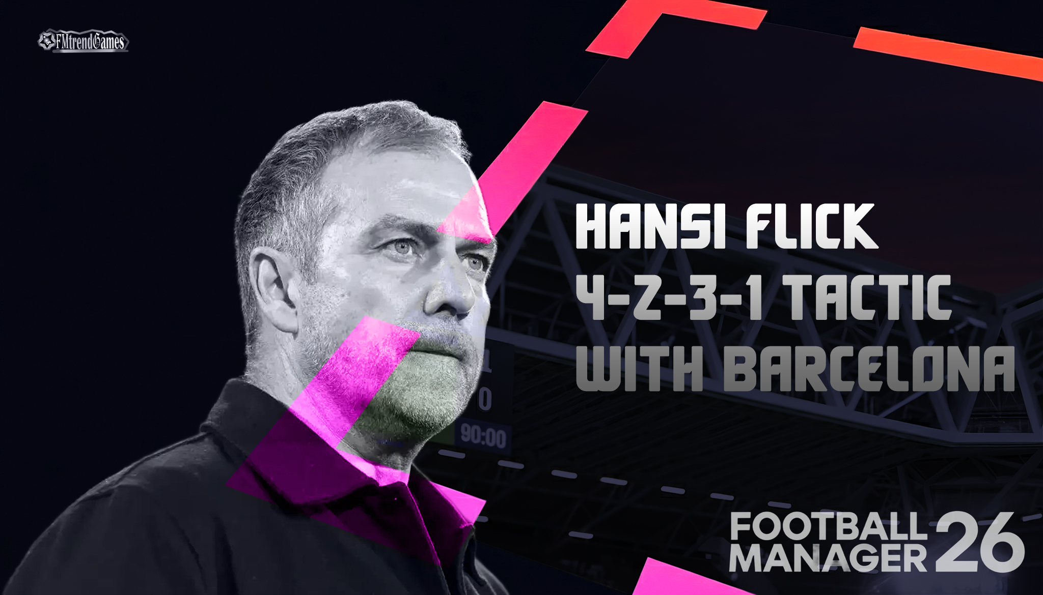 FM26 Hansi Flick 4-2-3-1 Tactic with FC Barcelona
