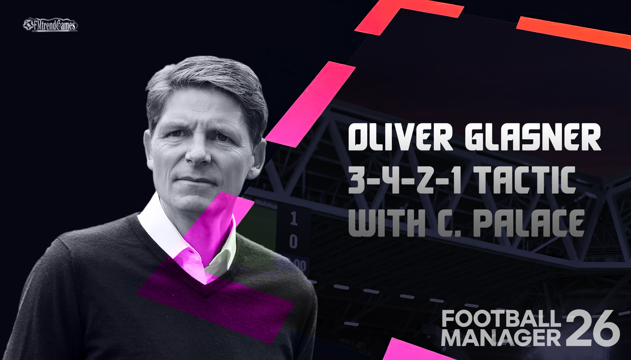 FM26 Oliver Glasner 3-4-2-1 Tactic with Crystal Palace