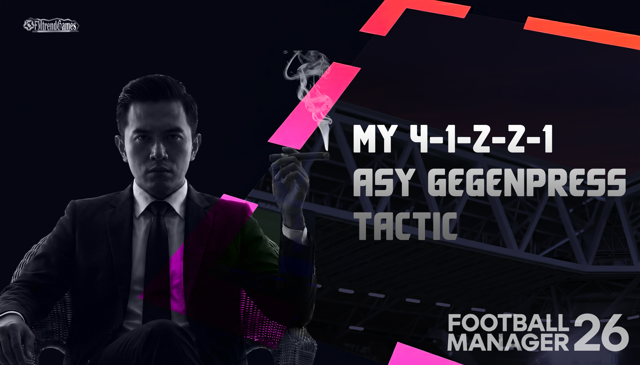 My FM26 4-1-2-2-1 Asymmetric Gegenpress Tactic