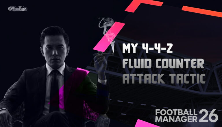 My FM26 4-4-2 Fluid Counter Attack Tactic