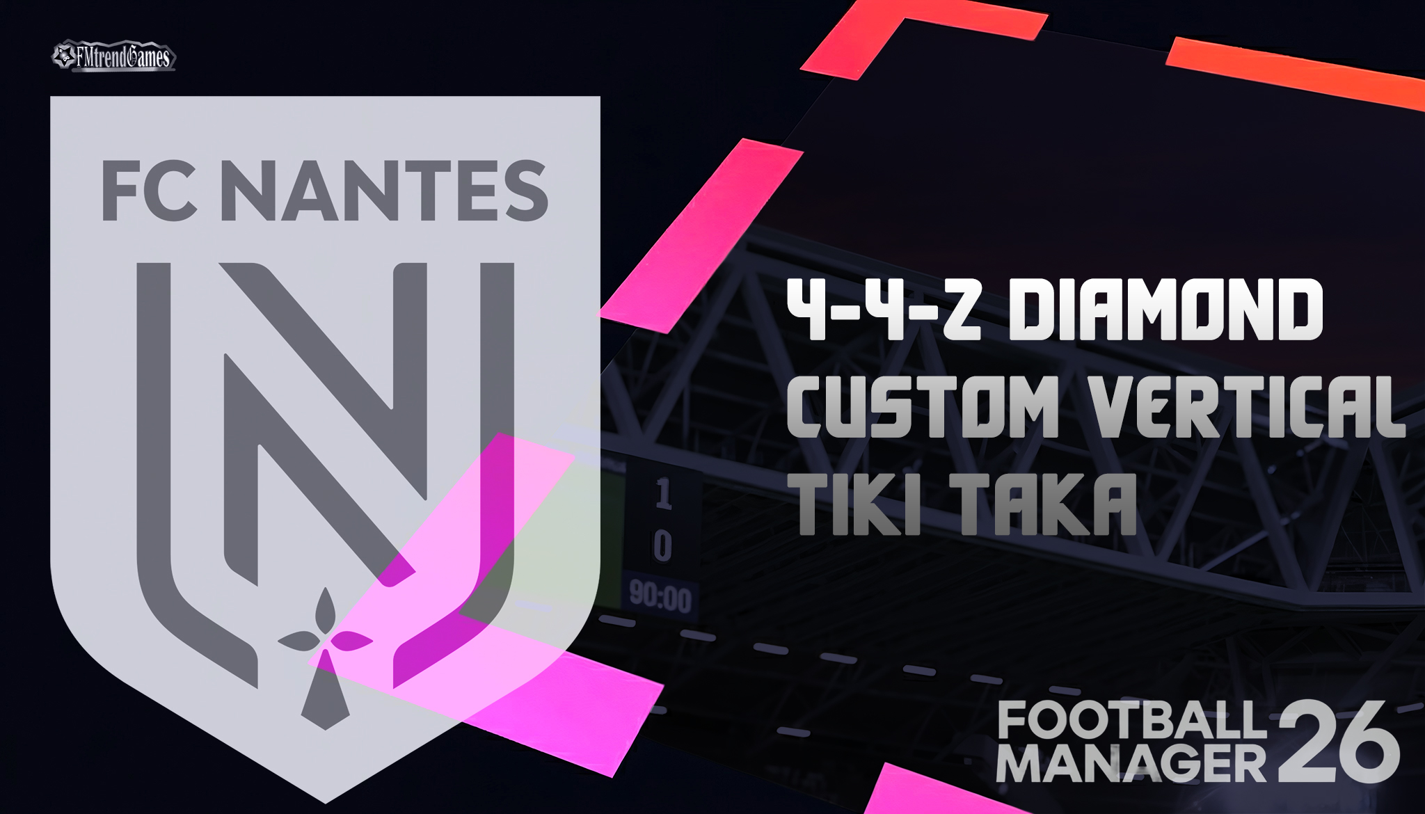 My 4-4-2 Diamond Custom Vertical Tiki Taka with Nantes in FM26