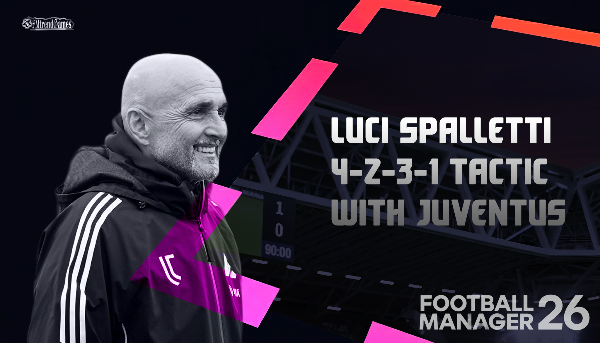 FM26 Luciano Spalletti 4-2-3-1 Tactic with Juventus FC