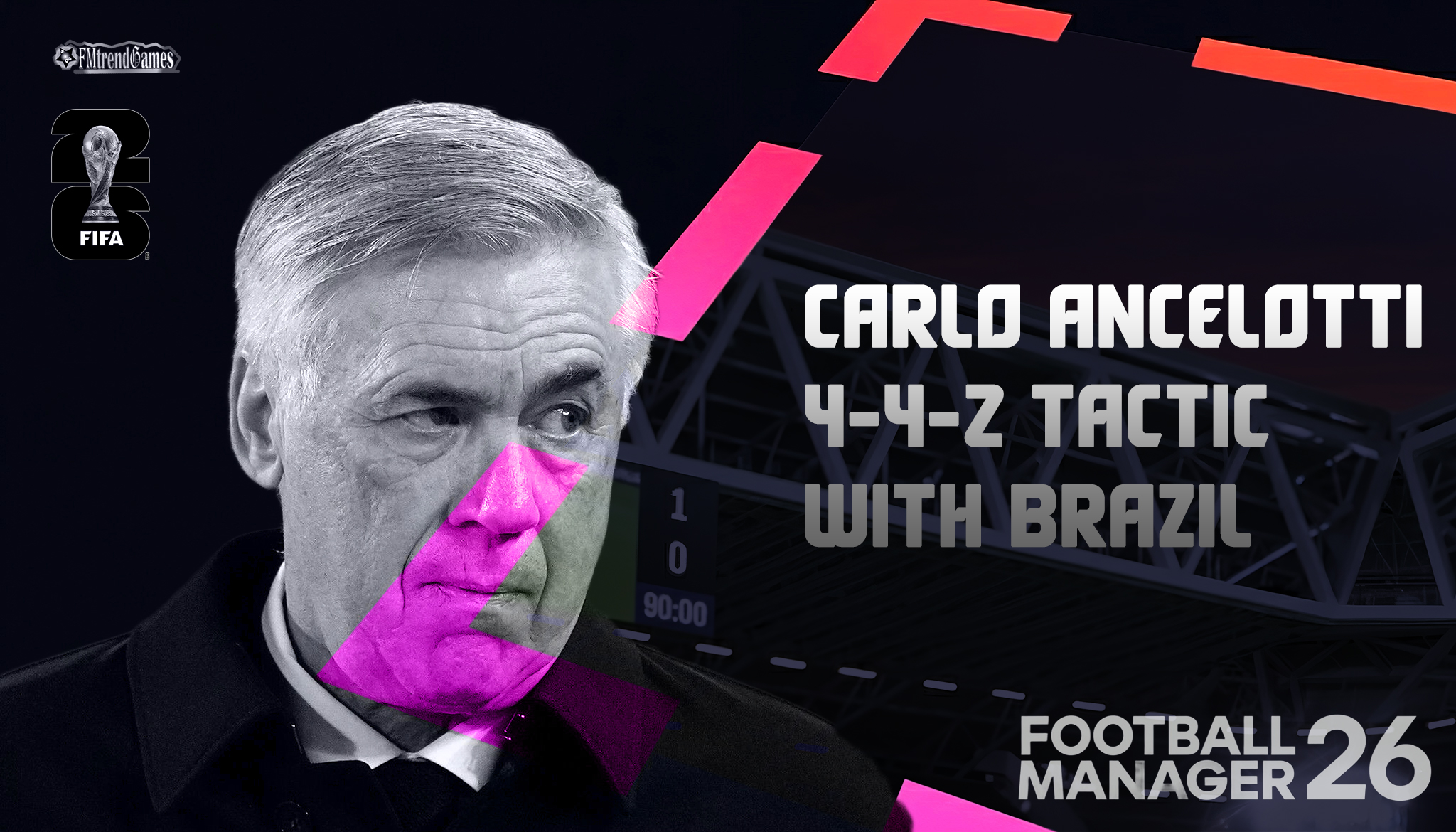Carlo Ancelotti’s 4-4-2 Tactic with Brazil