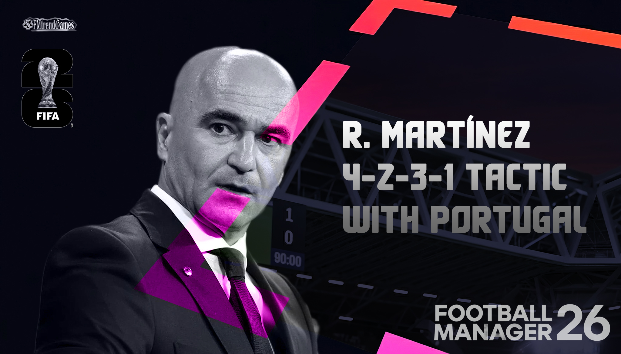 Roberto Martínez’s 4-2-3-1 Tactic with Portugal