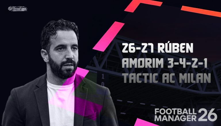 26-27 Rúben Amorim 3-4-2-1 Tactic with AC Milan in the 2026/27 Season