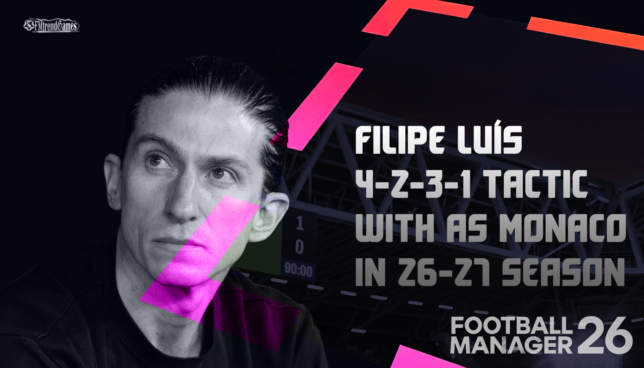 Filipe Luís 4-2-3-1 Tactic with AS Monaco in 26-27 Season