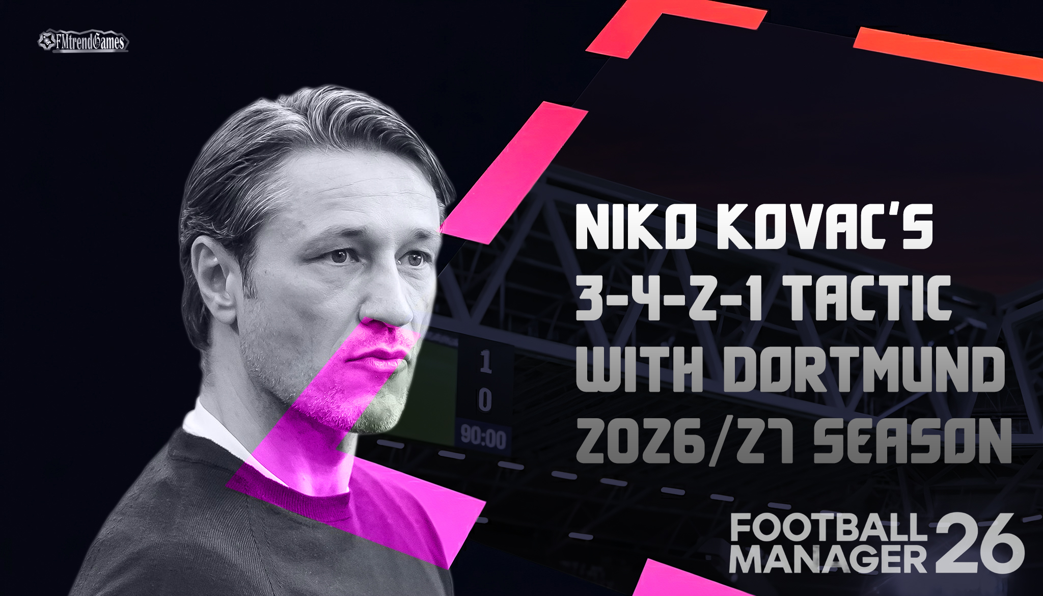 Niko Kovač’s 3-4-2-1 Tactic with Borussia Dortmund in the 2026/27 Season